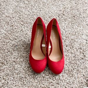 Womens red Merona heels size 5.5